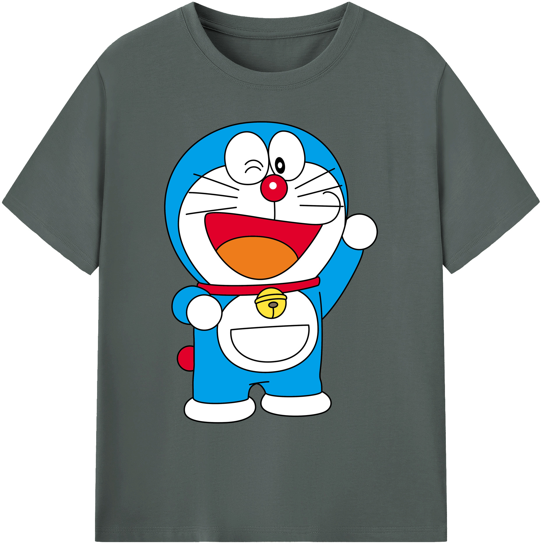 （画像用） ドラえもん Doraemon 綿100％ メンズ半袖Tシャツ｜肌触りやわらか＆通気性